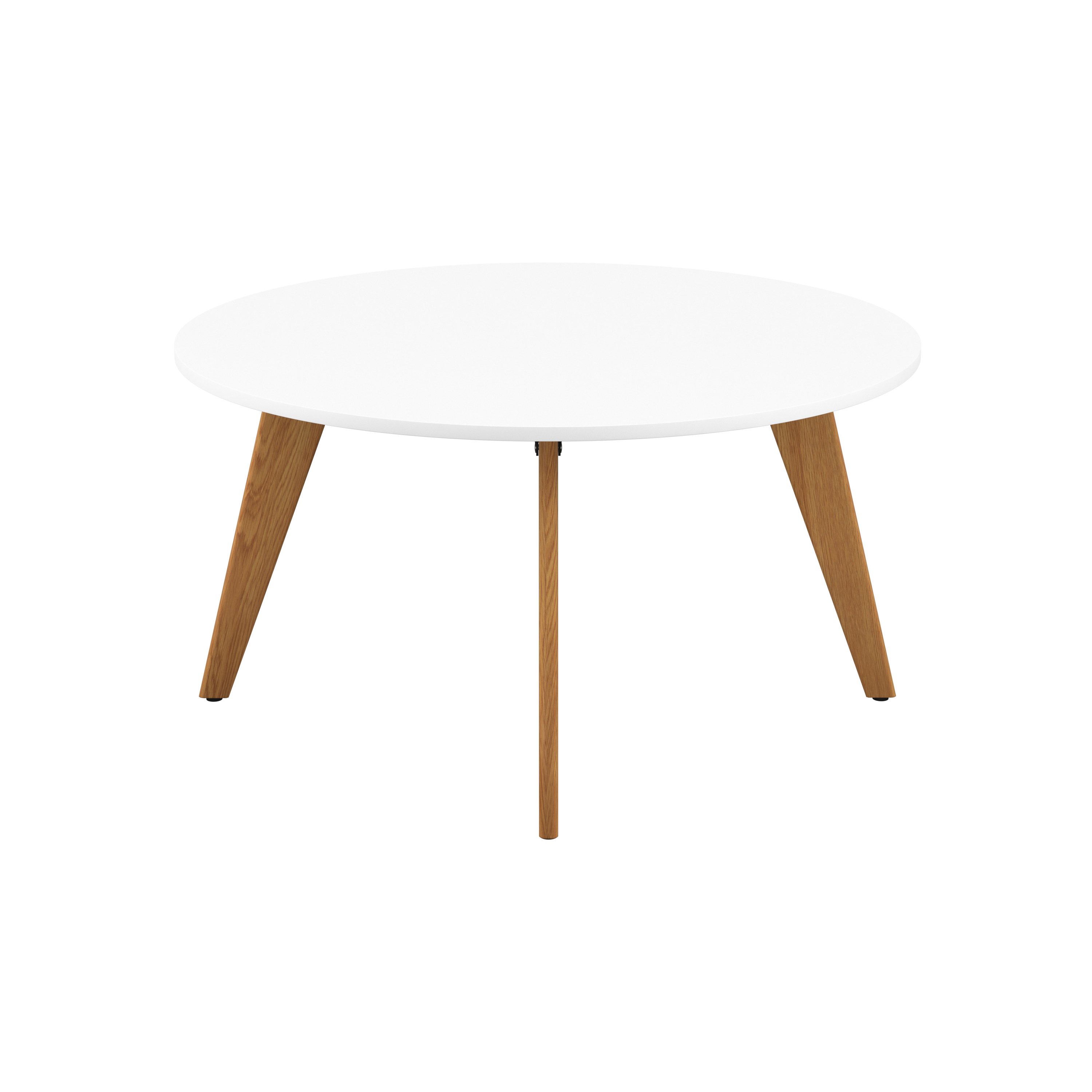 Plateau Round Meeting Table White 1400mm